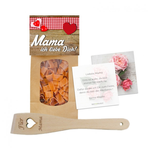 Herz Pasta & Wender «Für Mama» mit Grusskarte